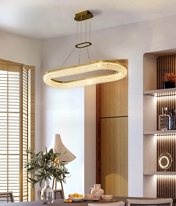 비스로 크리스탈 펜던트 식탁조명 LED 40W